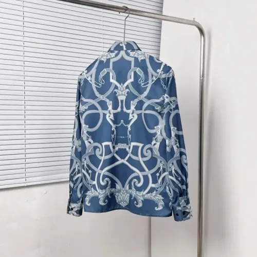 Replica Hermes Shirts Long Sleeved For Men #1439477 $64.00 USD for Wholesale
