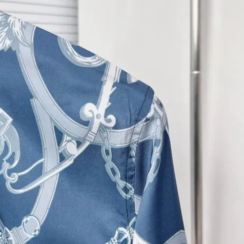 Replica Hermes Shirts Long Sleeved For Men #1439477 $64.00 USD for Wholesale