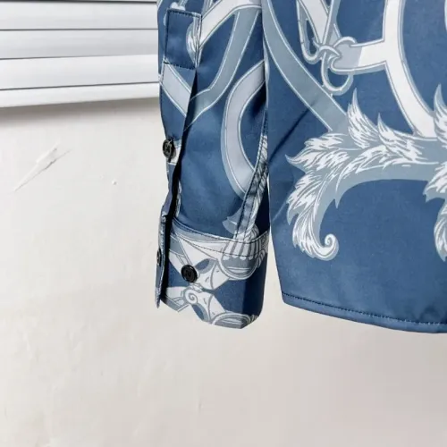 Replica Hermes Shirts Long Sleeved For Men #1439477 $64.00 USD for Wholesale