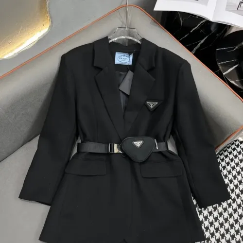 Wholesale Prada Jackets Long Sleeved For Women #1439567 $92.00 USD, Wholesale Quality Replica Prada Jackets