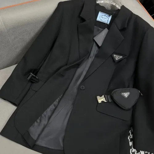 Replica Prada Jackets Long Sleeved For Women #1439567 $92.00 USD for Wholesale