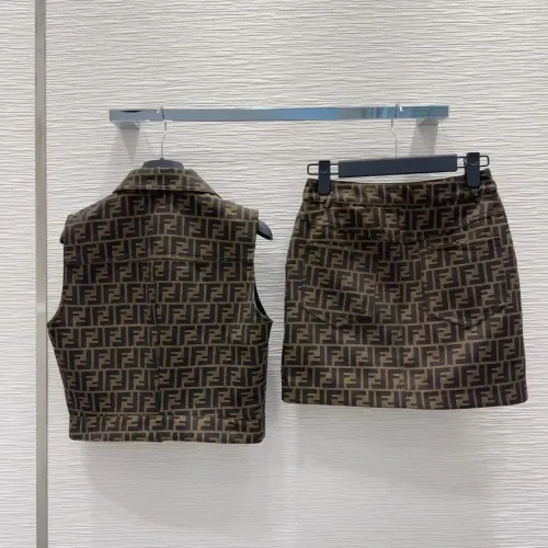 Replica Fendi Tracksuits Sleeveless For Women #1439572 $82.00 USD for Wholesale