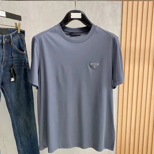 Wholesale Prada T-Shirts Short Sleeved For Men #1439649 $72.00 USD, Wholesale Quality Replica Prada T-Shirts