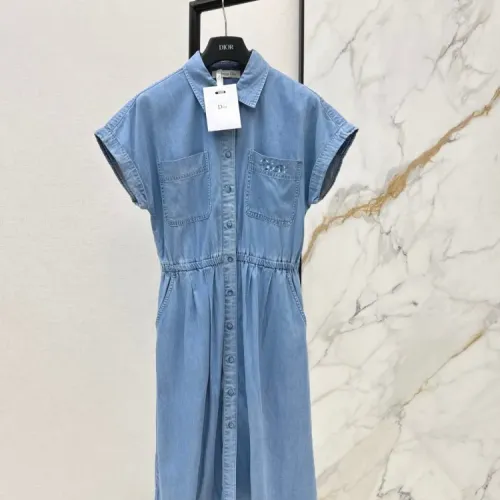 Wholesale Christian Dior Dresses Short Sleeved For Women #1439651 $132.00 USD, Wholesale Quality Replica Christian Dior Dresses