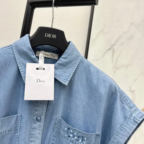 Replica Christian Dior Dresses Short Sleeved For Women #1439651 $132.00 USD for Wholesale