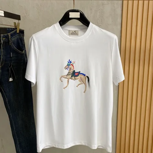 Wholesale Hermes T-Shirts Short Sleeved For Men #1439655 $72.00 USD, Wholesale Quality Replica Hermes T-Shirts