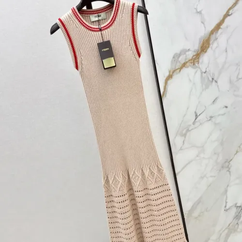 Replica Fendi Dresses Sleeveless For Women #1439657 $115.00 USD for Wholesale