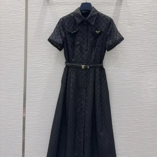 Wholesale Louis Vuitton LV Dresses Short Sleeved For Women #1439667 $145.00 USD, Wholesale Quality Replica Louis Vuitton LV Dresses