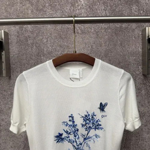 Replica Christian Dior T-Shirts Short Sleeved For Women #1439672 $82.00 USD for Wholesale