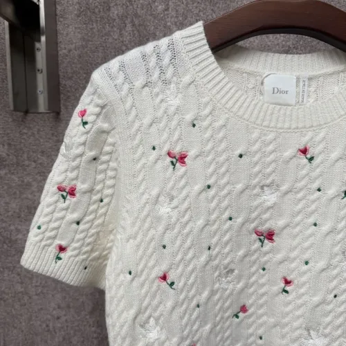 Replica Christian Dior T-Shirts Short Sleeved For Women #1439676 $85.00 USD for Wholesale