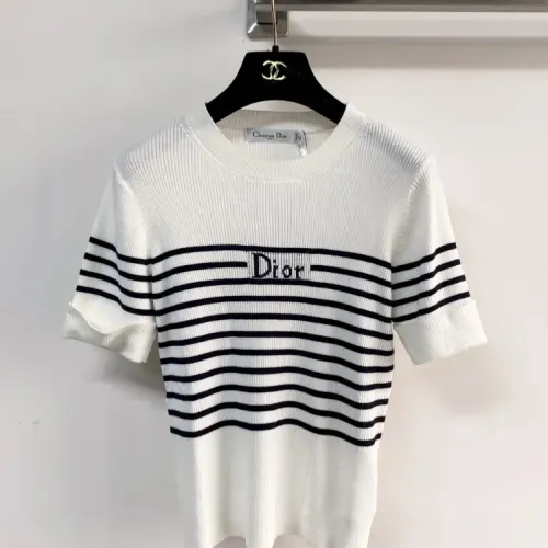 Wholesale Christian Dior T-Shirts Short Sleeved For Women #1439697 $80.00 USD, Wholesale Quality Replica Christian Dior T-Shirts