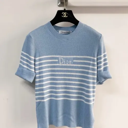 Wholesale Christian Dior T-Shirts Short Sleeved For Women #1439701 $80.00 USD, Wholesale Quality Replica Christian Dior T-Shirts