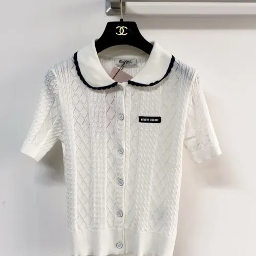 Wholesale MIU MIU T-Shirts Short Sleeved For Women #1439720 $98.00 USD, Wholesale Quality Replica MIU MIU T-Shirts