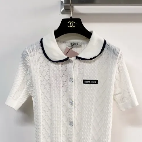 Replica MIU MIU T-Shirts Short Sleeved For Women #1439720 $98.00 USD for Wholesale