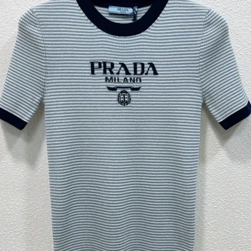 Wholesale Prada T-Shirts Short Sleeved For Women #1439723 $98.00 USD, Wholesale Quality Replica Prada T-Shirts