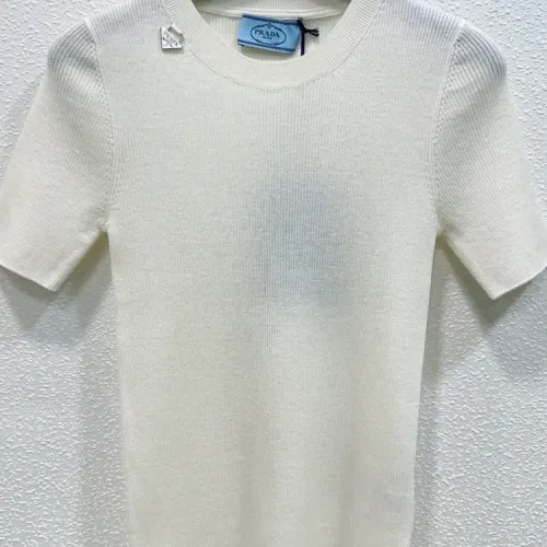 Wholesale Prada T-Shirts Short Sleeved For Women #1439726 $96.00 USD, Wholesale Quality Replica Prada T-Shirts
