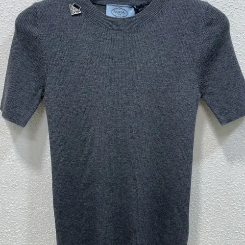 Wholesale Prada T-Shirts Short Sleeved For Women #1439728 $96.00 USD, Wholesale Quality Replica Prada T-Shirts