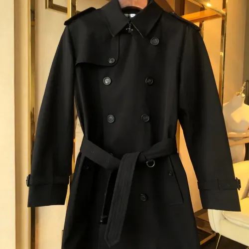 Replica Burberry Trench Coat Long Sleeved For Men #1439758 $215.00 USD for Wholesale