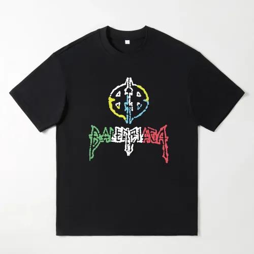 Wholesale Balenciaga Oversize T-Shirts Short Sleeved For Men #1439845 $25.00 USD, Wholesale Quality Replica Balenciaga T-Shirts