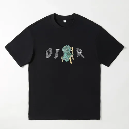 Wholesale Christian Oversize T-Shirts Short Sleeved For Men #1439873 $25.00 USD, Wholesale Quality Replica Christian Dior T-Shirts