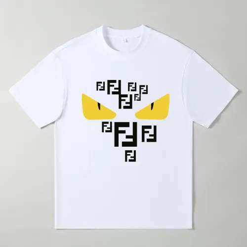 Wholesale Fendi Oversize T-Shirts Short Sleeved For Men #1439880 $25.00 USD, Wholesale Quality Replica Fendi T-Shirts