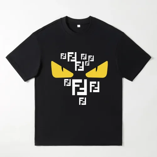 Wholesale Fendi Oversize T-Shirts Short Sleeved For Men #1439881 $25.00 USD, Wholesale Quality Replica Fendi T-Shirts