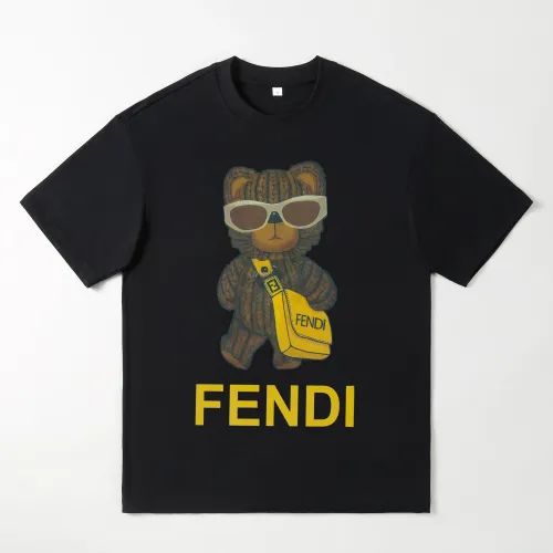 Wholesale Fendi Oversize T-Shirts Short Sleeved For Men #1439885 $25.00 USD, Wholesale Quality Replica Fendi T-Shirts