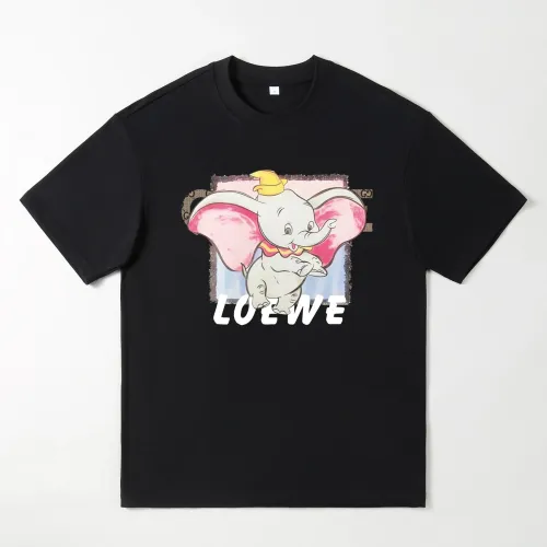 Wholesale LOEWE Oversize T-Shirts Short Sleeved For Men #1439901 $25.00 USD, Wholesale Quality Replica LOEWE T-Shirts