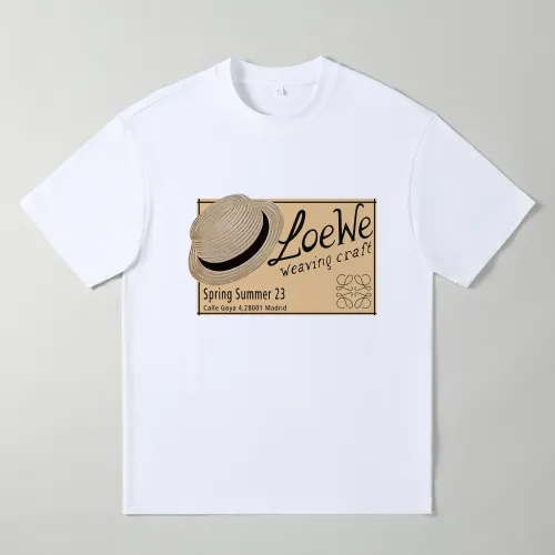 Wholesale LOEWE Oversize T-Shirts Short Sleeved For Men #1439902 $25.00 USD, Wholesale Quality Replica LOEWE T-Shirts
