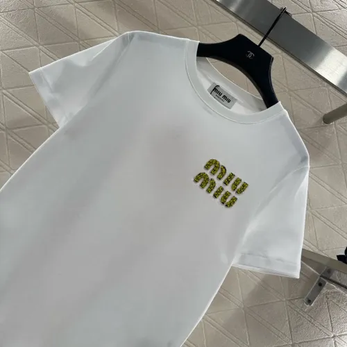Replica MIU MIU T-Shirts Short Sleeved For Women #1439962 $60.00 USD for Wholesale