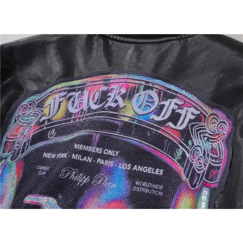 Replica Philipp Plein PP Jackets Long Sleeved For Men #1439972 $88.00 USD for Wholesale