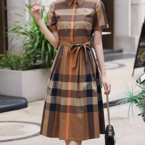 Wholesale Burberry Dresses Short Sleeved For Women #1440039 $85.00 USD, Wholesale Quality Replica Burberry Dresses