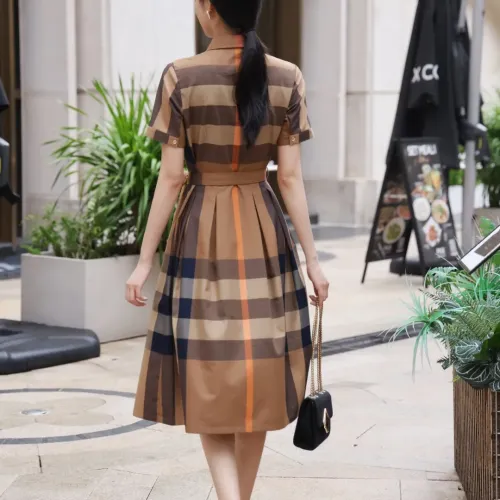 Replica Burberry Dresses Short Sleeved For Women #1440039 $85.00 USD for Wholesale
