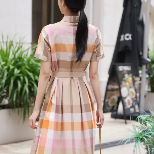 Replica Burberry Dresses Short Sleeved For Women #1440041 $85.00 USD for Wholesale