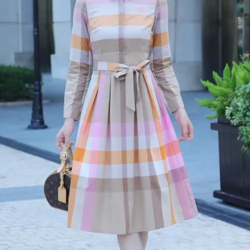Wholesale Burberry Dresses Long Sleeved For Women #1440042 $85.00 USD, Wholesale Quality Replica Burberry Dresses