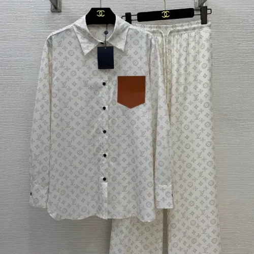 Wholesale Louis Vuitton LV Pajamas Long Sleeved For Women #1440044 $105.00 USD, Wholesale Quality Replica Louis Vuitton LV Tracksuits