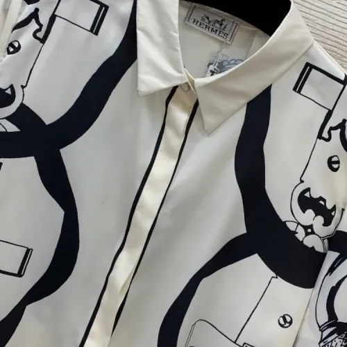 Replica Hermes Pajamas Long Sleeved For Women #1440046 $102.00 USD for Wholesale