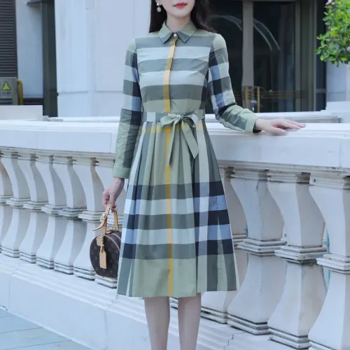 Replica Burberry Dresses Long Sleeved For Women #1440047 $85.00 USD for Wholesale