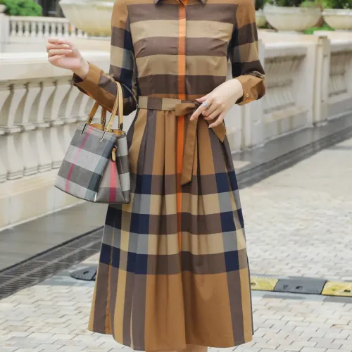 Wholesale Burberry Dresses Long Sleeved For Women #1440048 $85.00 USD, Wholesale Quality Replica Burberry Dresses