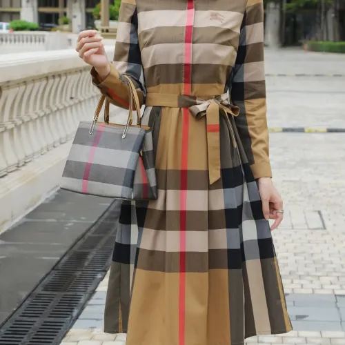 Wholesale Burberry Dresses Long Sleeved For Women #1440049 $85.00 USD, Wholesale Quality Replica Burberry Dresses