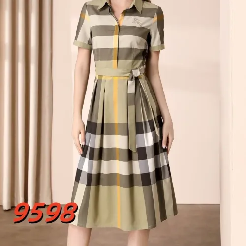 Wholesale Burberry Dresses Short Sleeved For Women #1440054 $85.00 USD, Wholesale Quality Replica Burberry Dresses