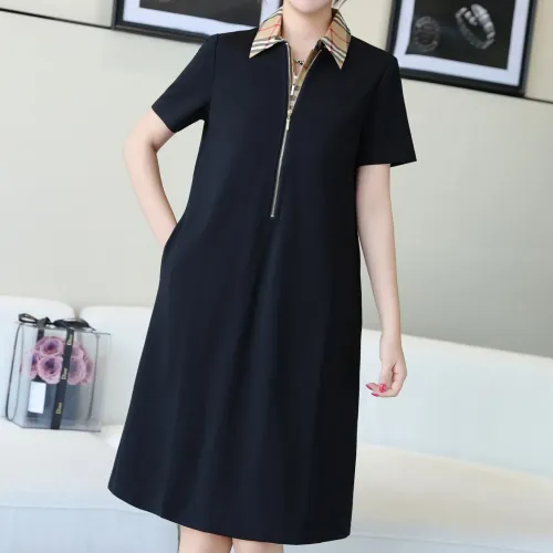 Wholesale Burberry Dresses Short Sleeved For Women #1440059 $85.00 USD, Wholesale Quality Replica Burberry Dresses