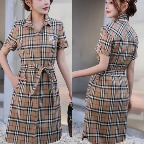 Replica Burberry Dresses Short Sleeved For Women #1440060 $85.00 USD for Wholesale