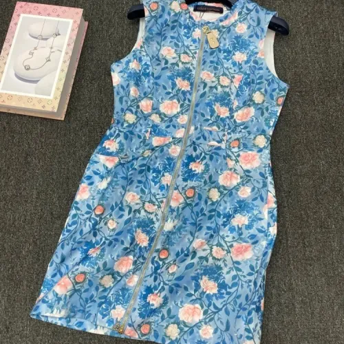 Replica Louis Vuitton LV Dresses Sleeveless For Women #1440065 $76.00 USD for Wholesale