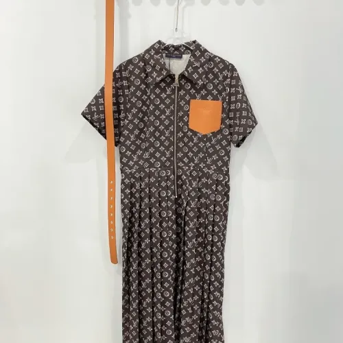 Wholesale Louis Vuitton LV Dresses Short Sleeved For Women #1440066 $82.00 USD, Wholesale Quality Replica Louis Vuitton LV Dresses