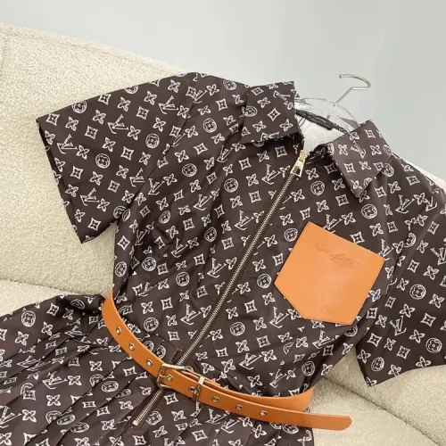 Replica Louis Vuitton LV Dresses Short Sleeved For Women #1440066 $82.00 USD for Wholesale