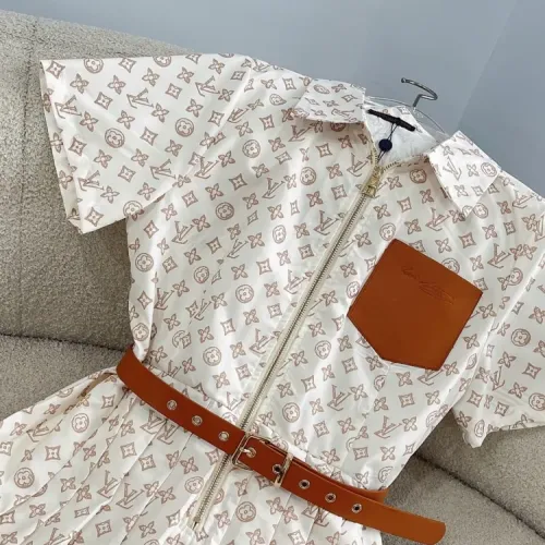 Replica Louis Vuitton LV Dresses Short Sleeved For Women #1440067 $82.00 USD for Wholesale