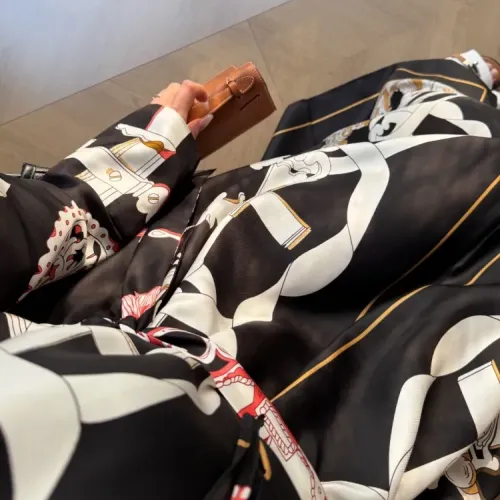 Replica Hermes Dresses Long Sleeved For Women #1440068 $82.00 USD for Wholesale