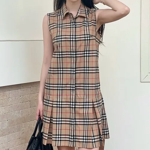 Wholesale Burberry Dresses Sleeveless For Women #1440074 $85.00 USD, Wholesale Quality Replica Burberry Dresses