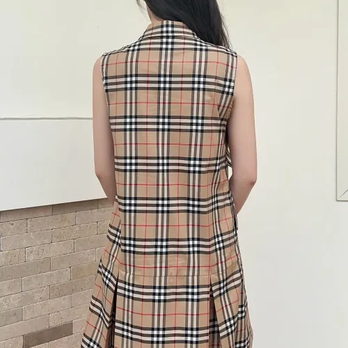 Replica Burberry Dresses Sleeveless For Women #1440074 $85.00 USD for Wholesale